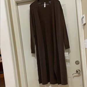 Cozy Brown Long Cardigan NWT S/M